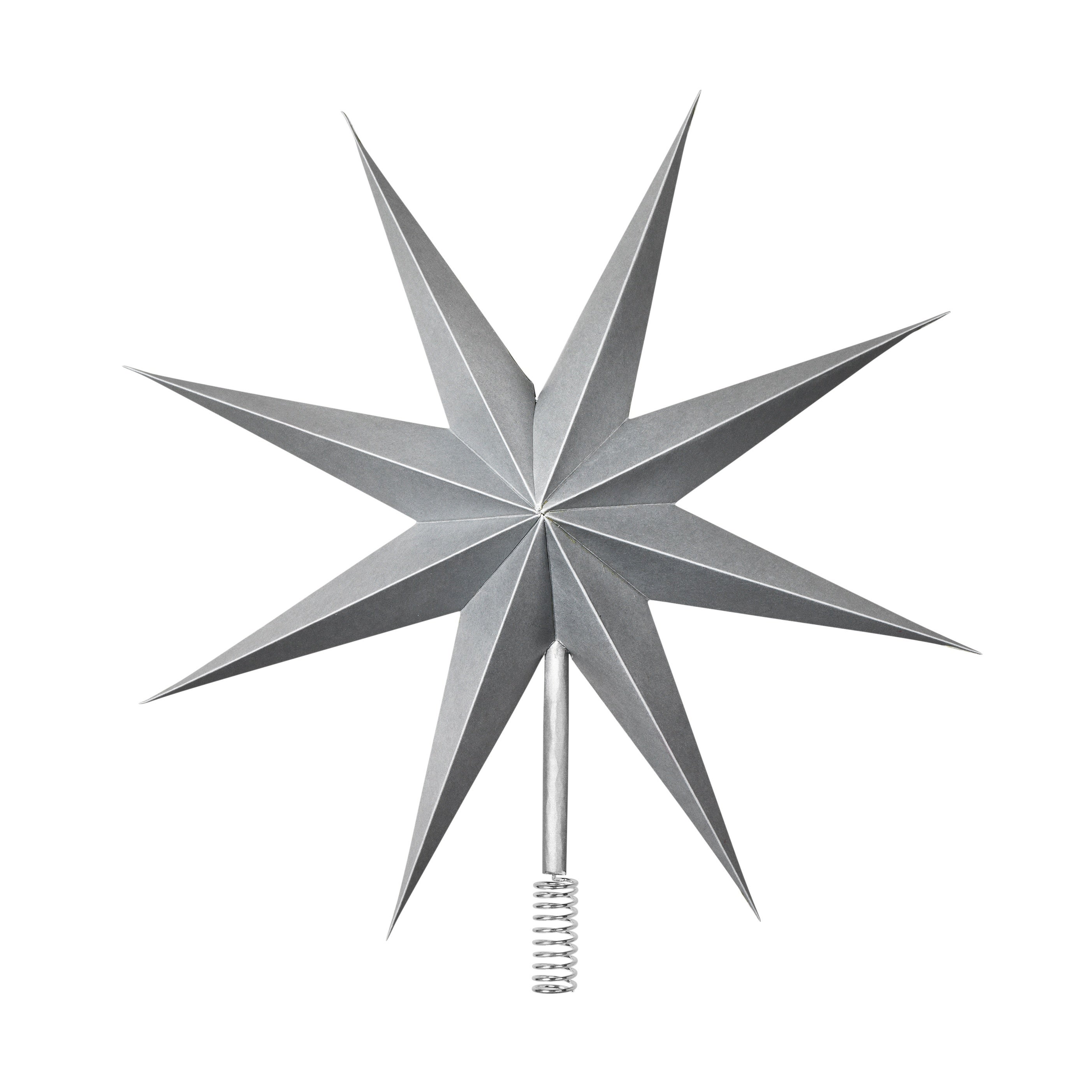 BROSTE Paper Star Tree Topper - Silver