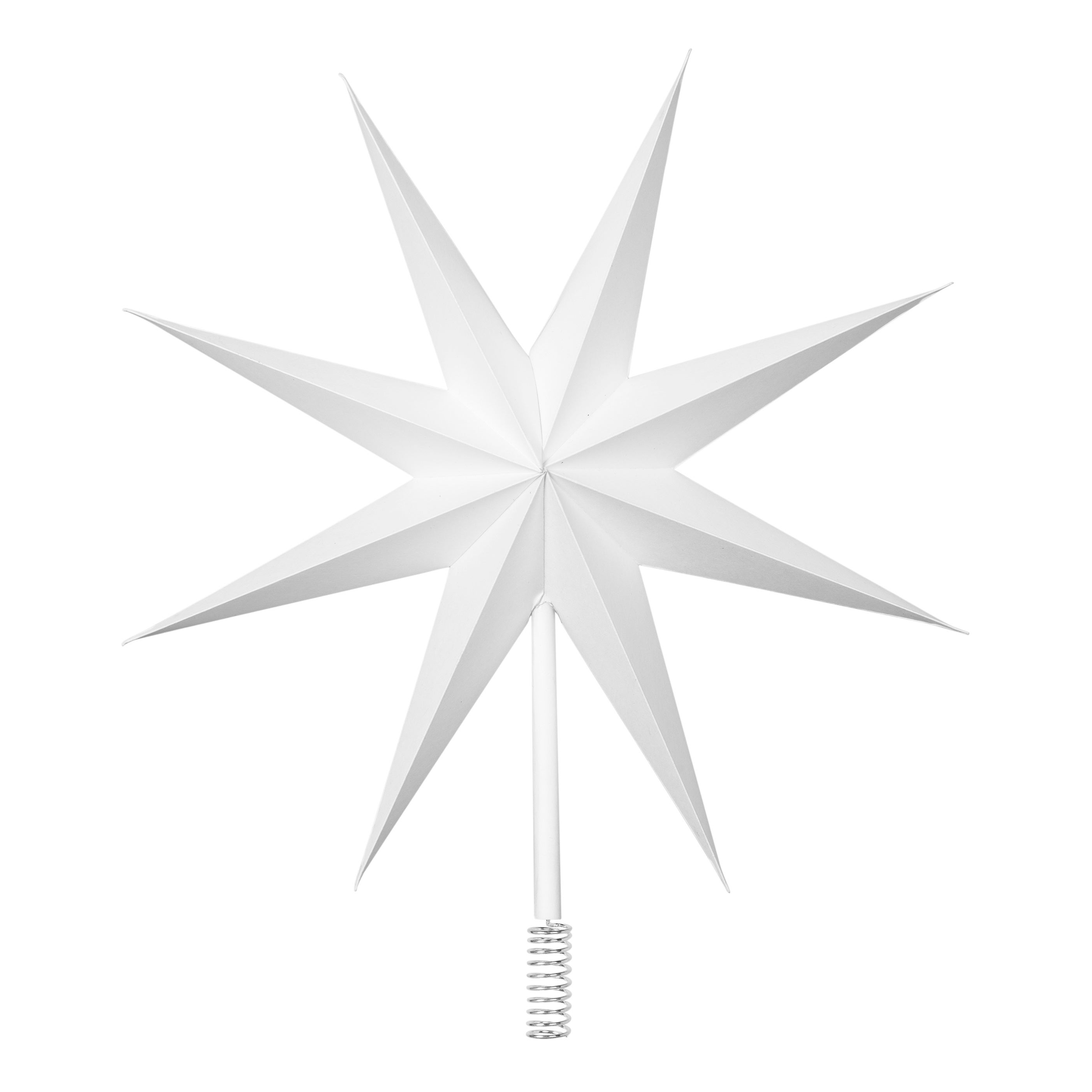 BROSTE Paper Star Tree Topper - White