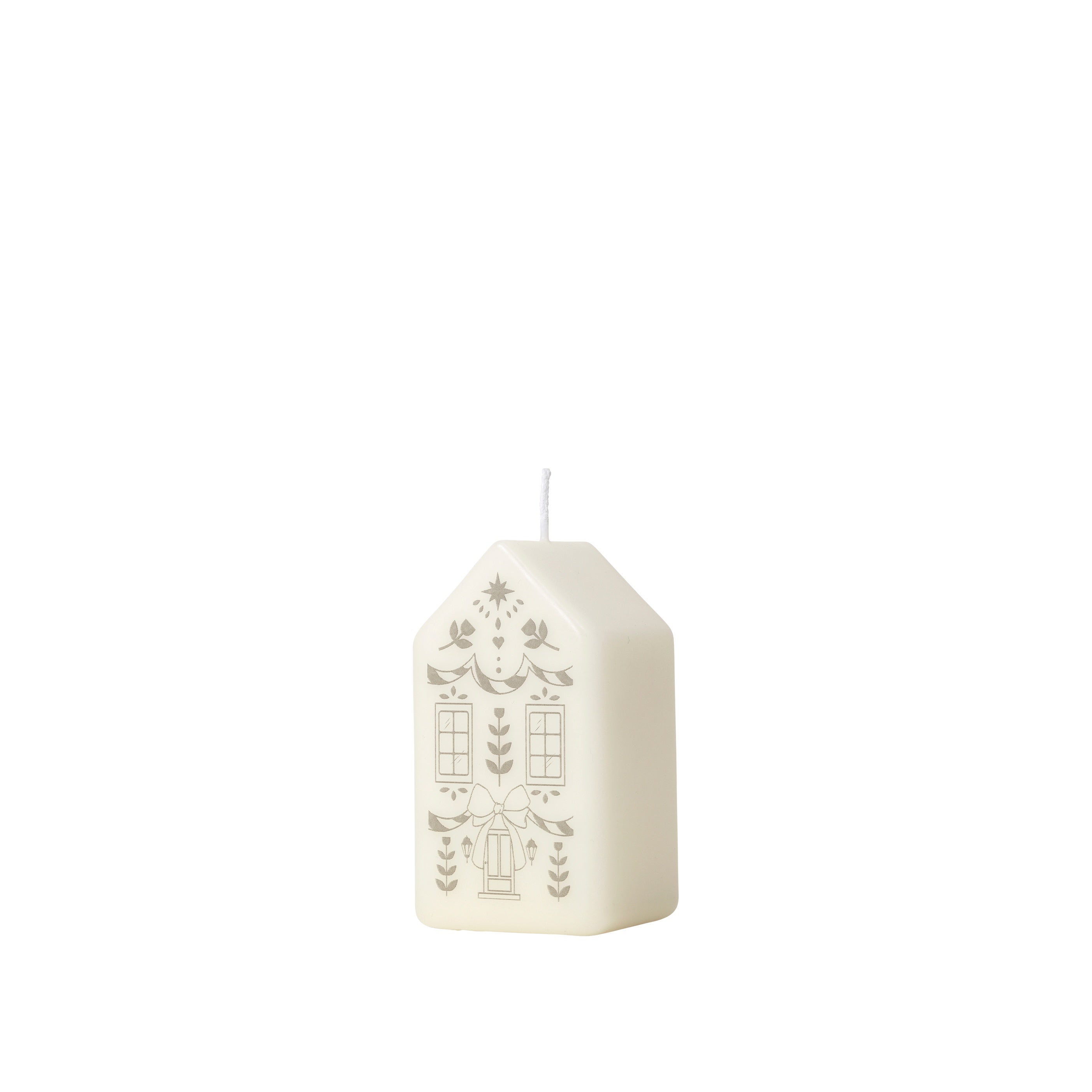 BROSTE Candle Casa - White/Silver