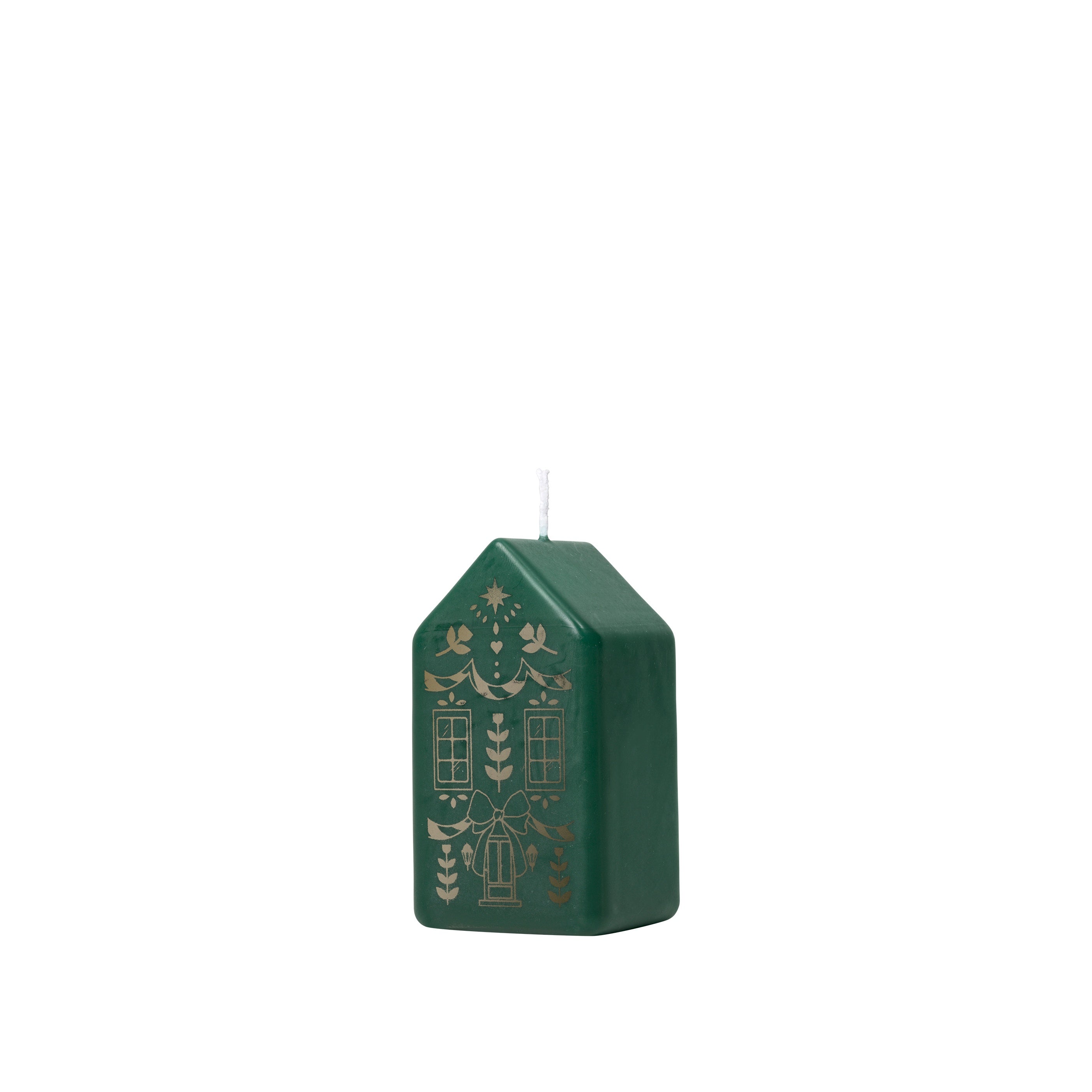 BROSTE Candle Casa - Dark Green/Gold