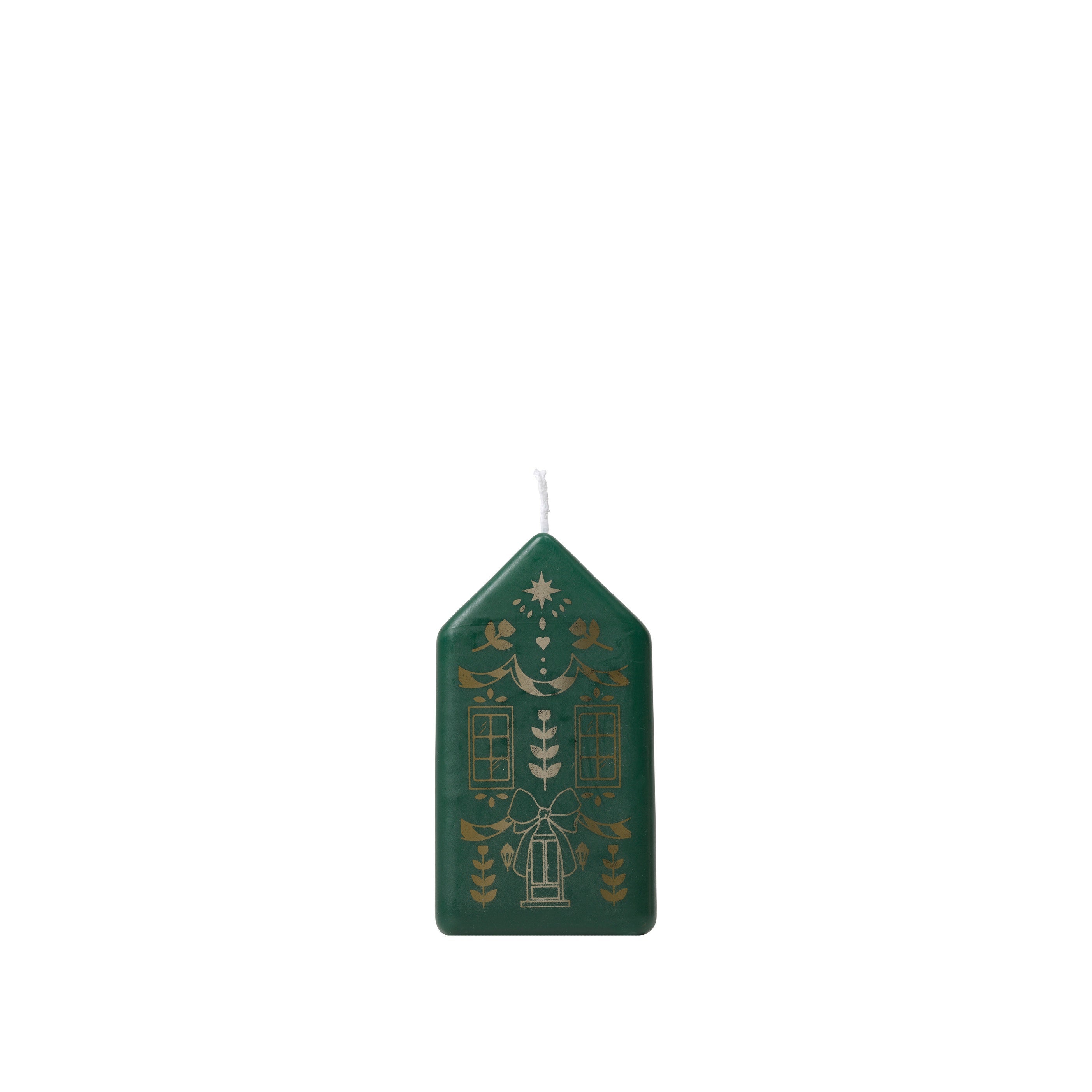 BROSTE Candle Casa - Dark Green/Gold