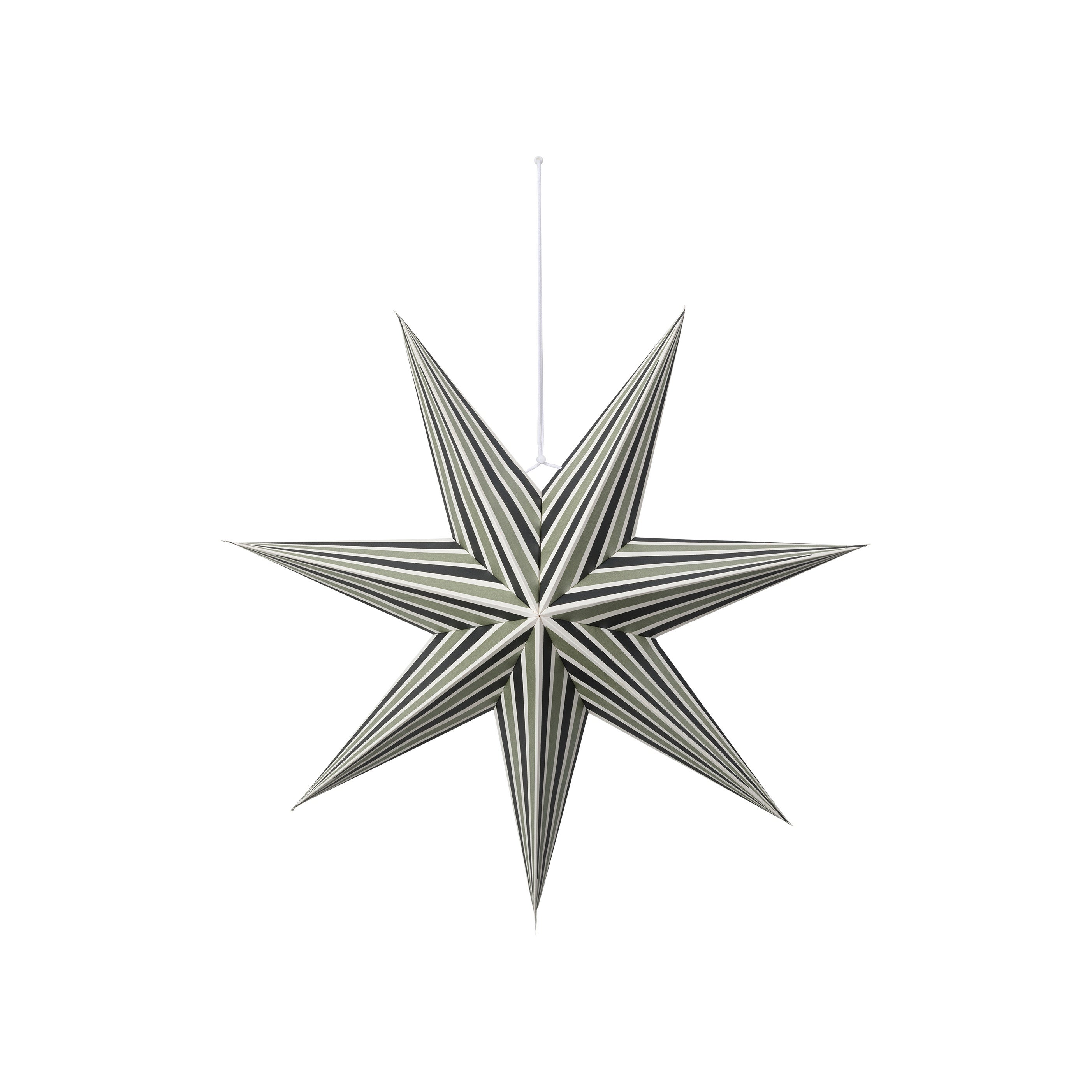 BROSTE Paper Ornament Joy Star Large - Deep Forest/Light Sage