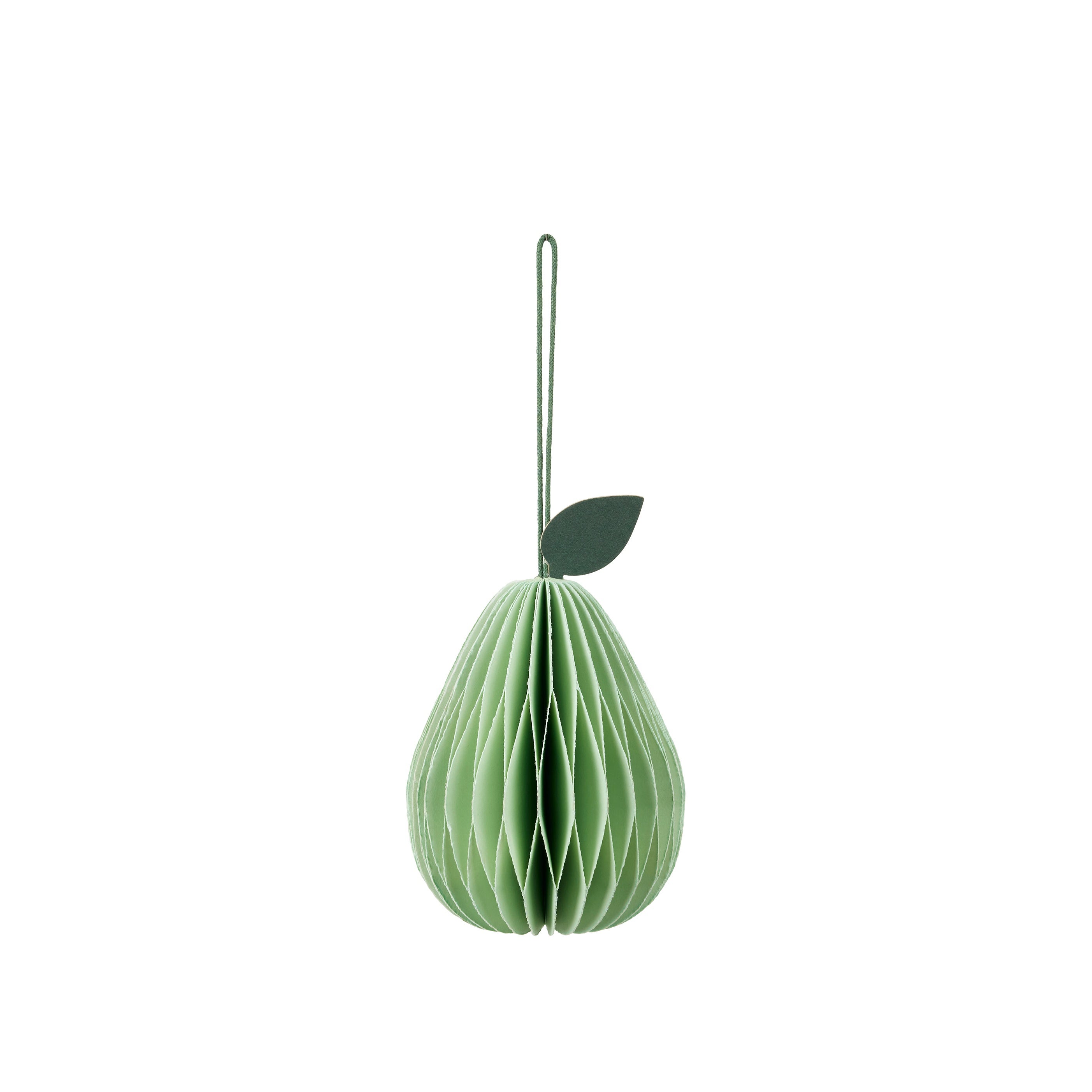 BROSTE Paper Ornament Pear - Light Green