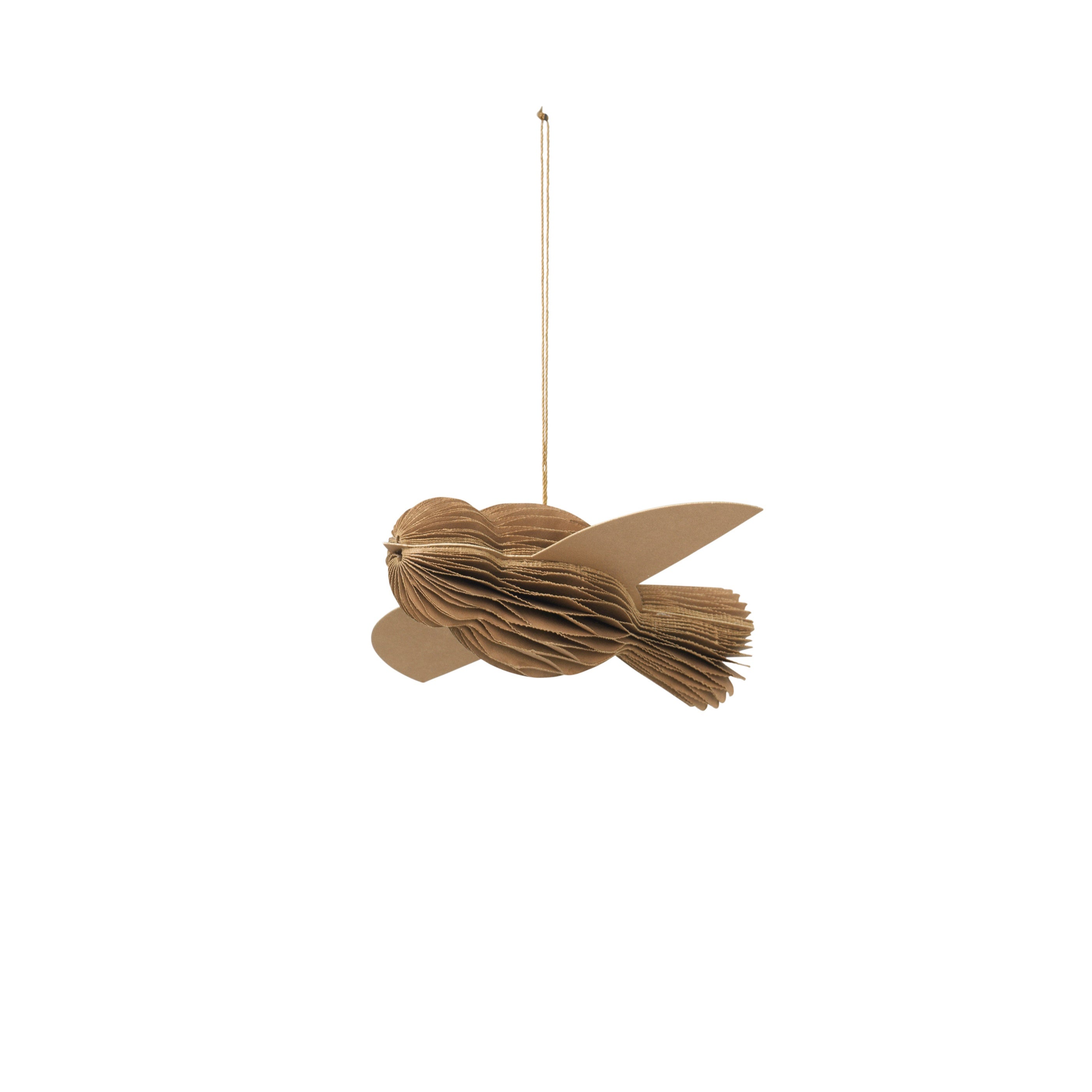 BROSTE Paper Ornament Bird - Indian Tan