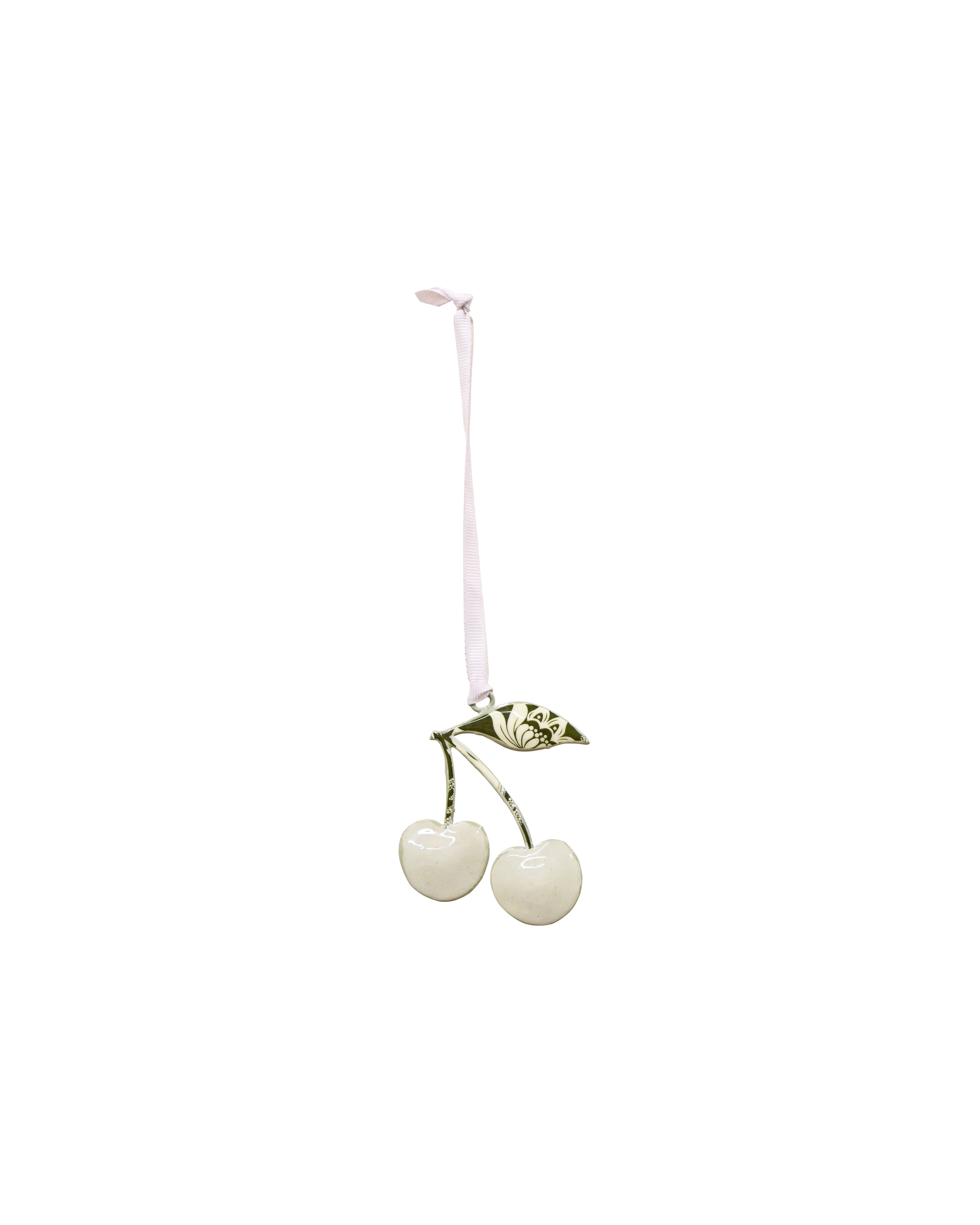 FLORAL Hanging Cherries - Light Green Magnolia