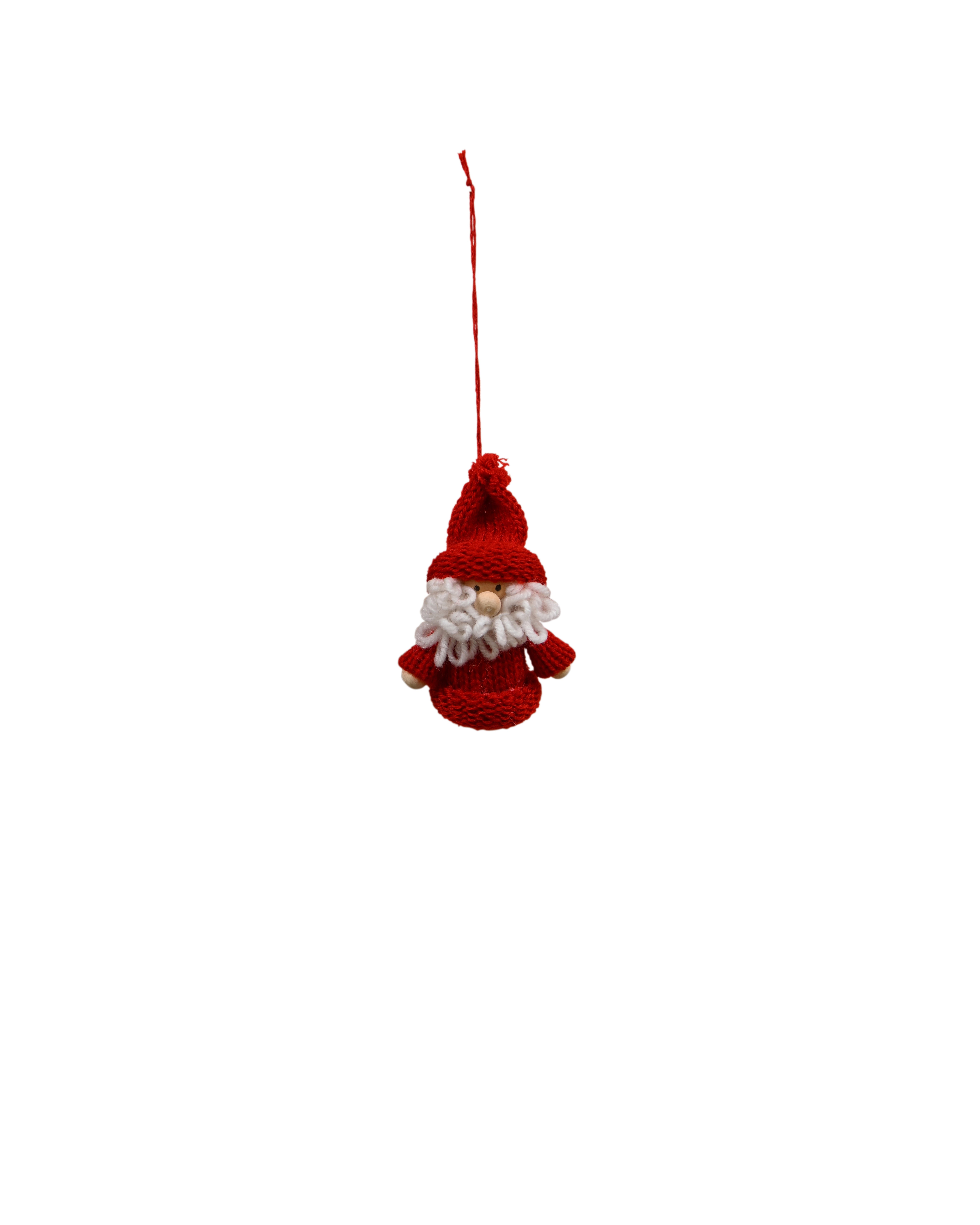 Hanging Santa - Red w/Wooly Beard