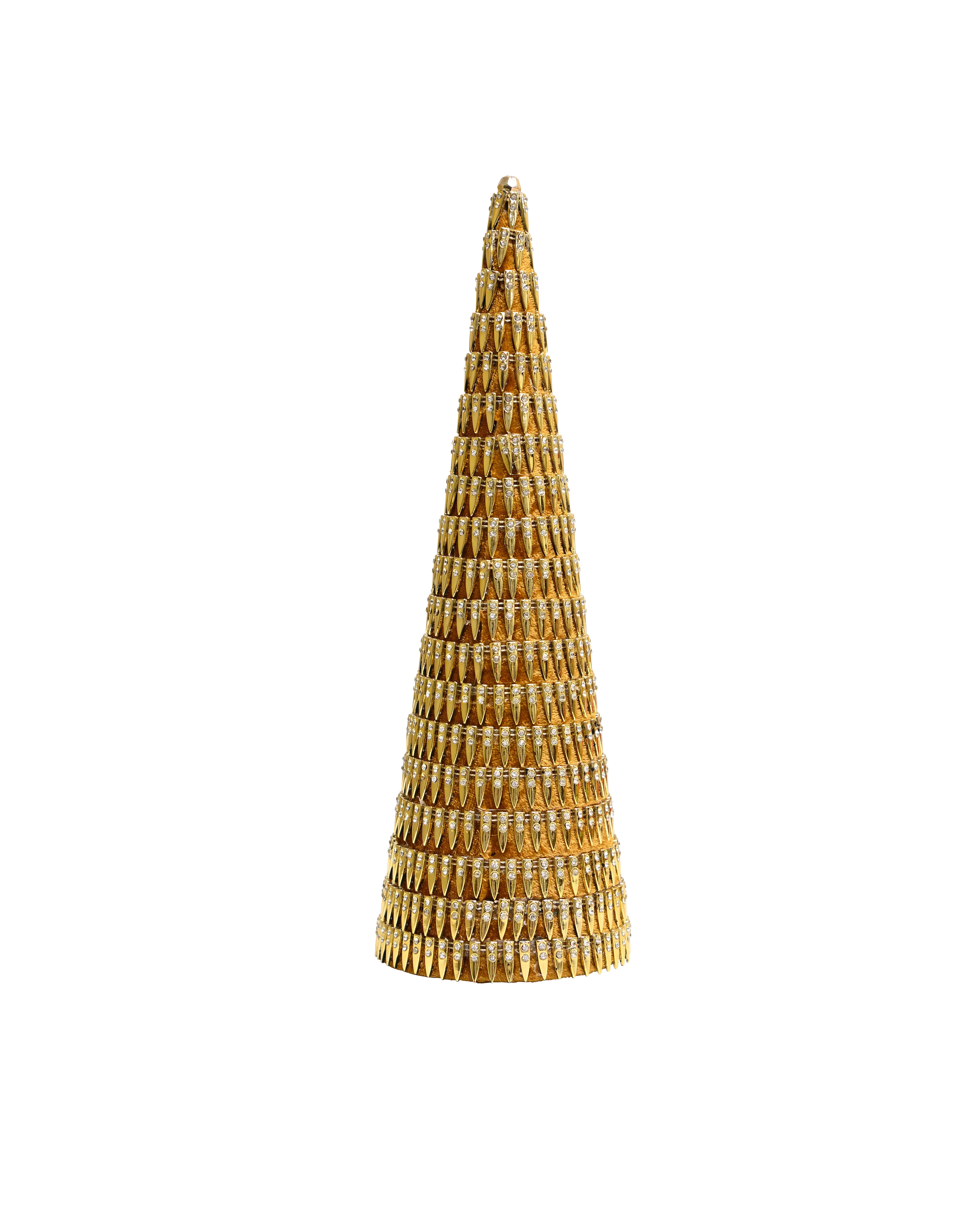 MAJESTIC Bejewelled Standing Cone - Gold