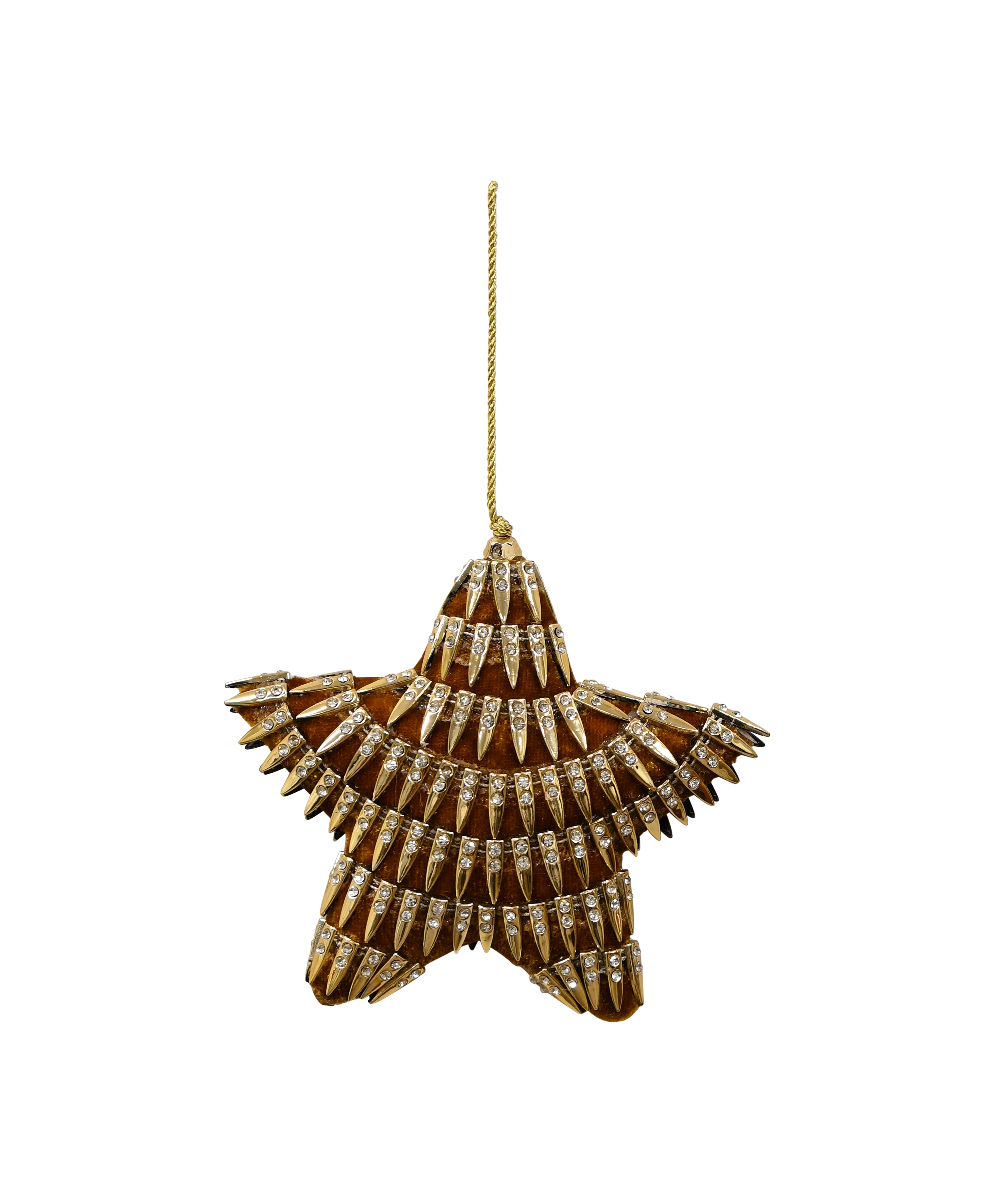 MAJESTIC Bejewelled Hanging Star - Gold