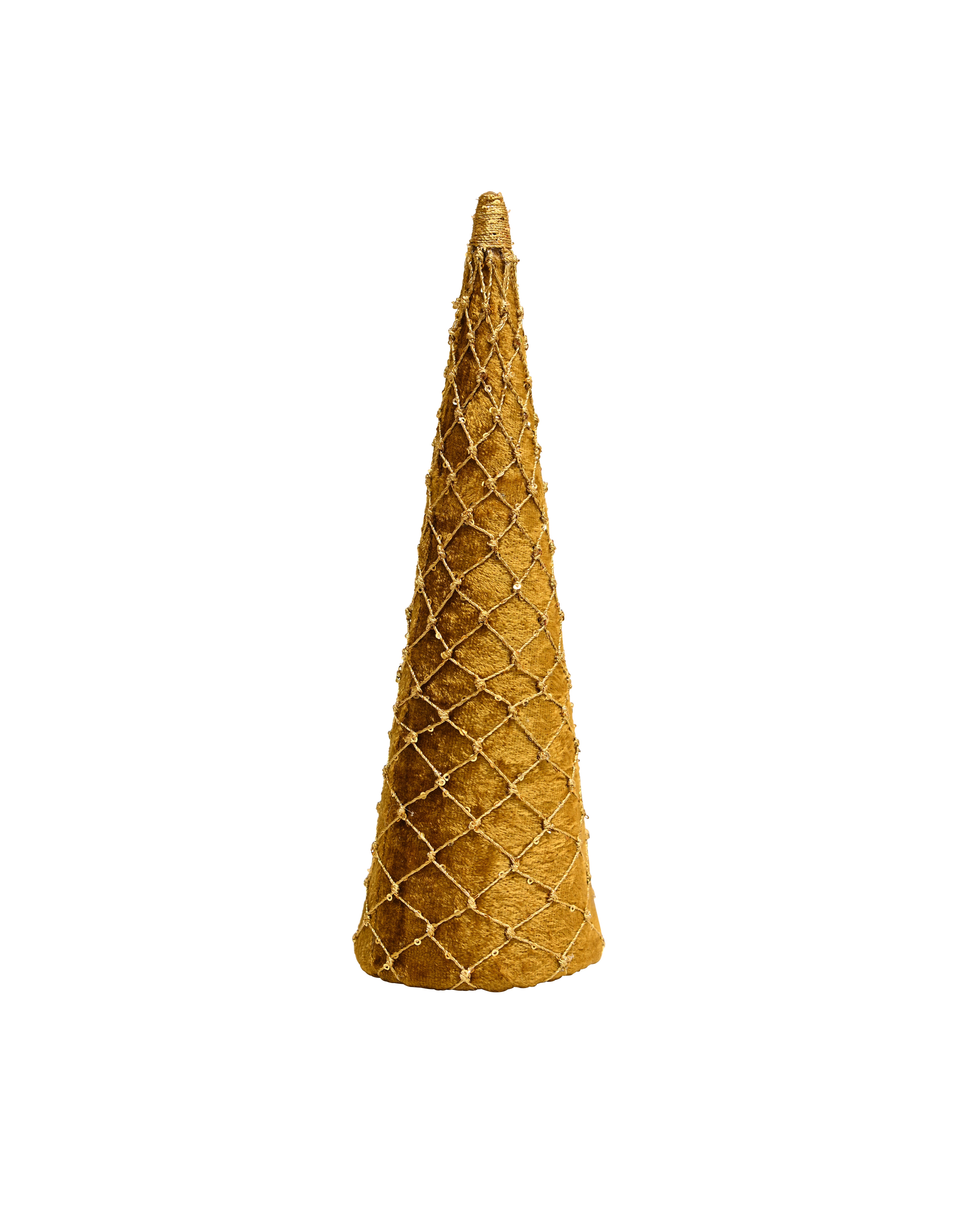 MAJESTIC Netted Standing Cone - Gold