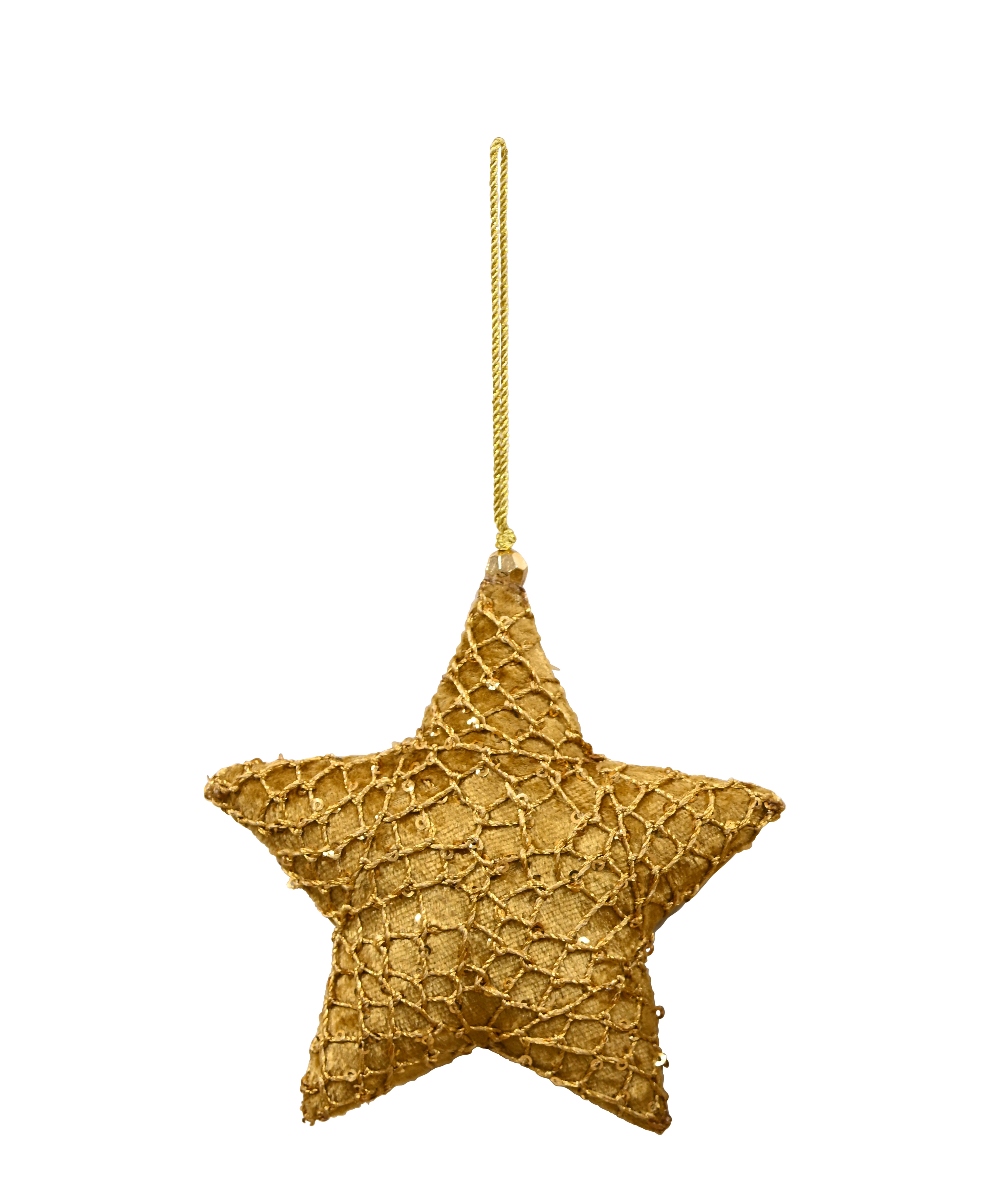 MAJESTIC Netted Hanging Star - Gold
