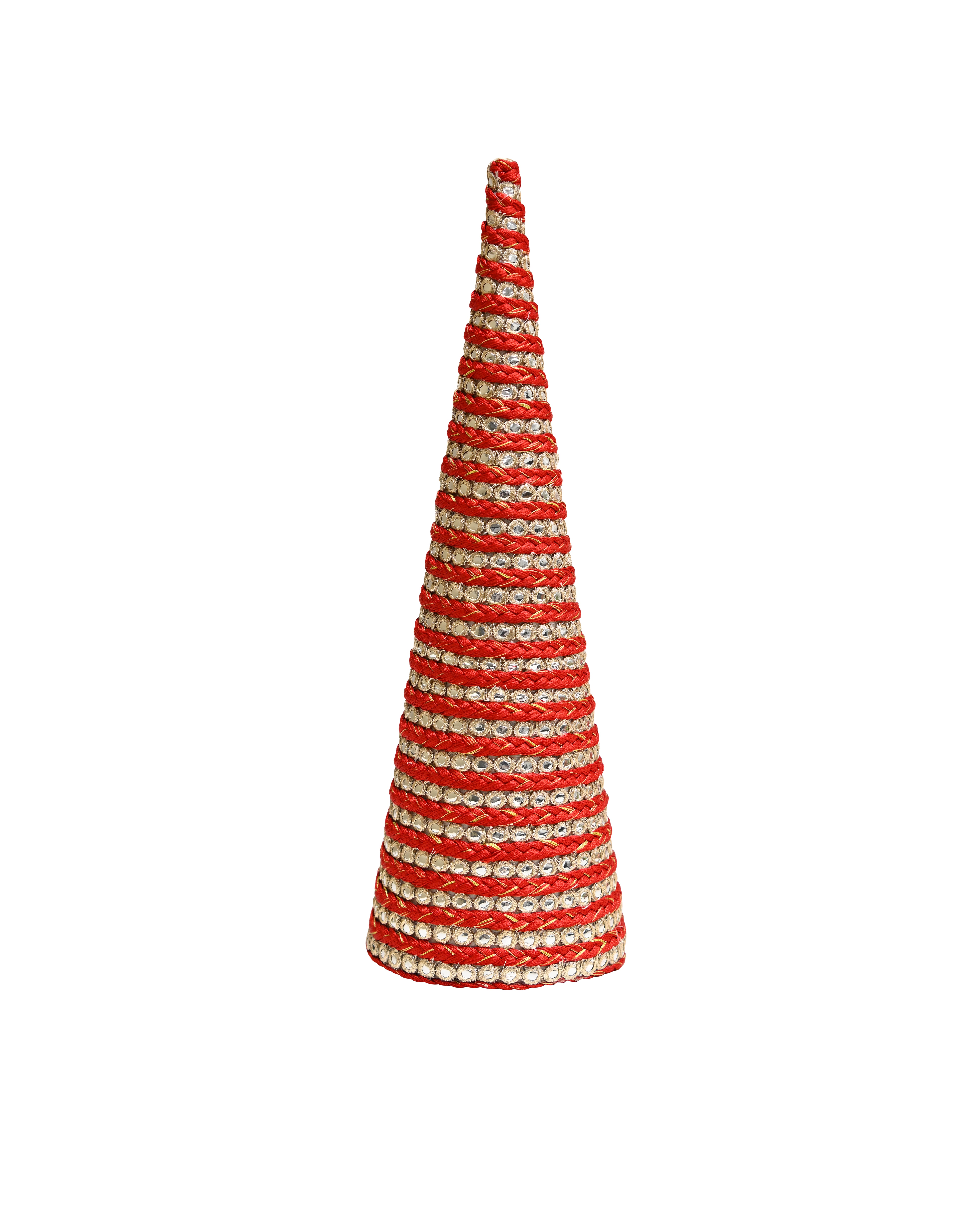 MAJESTIC Mirror Standing Cone - Red & Gold