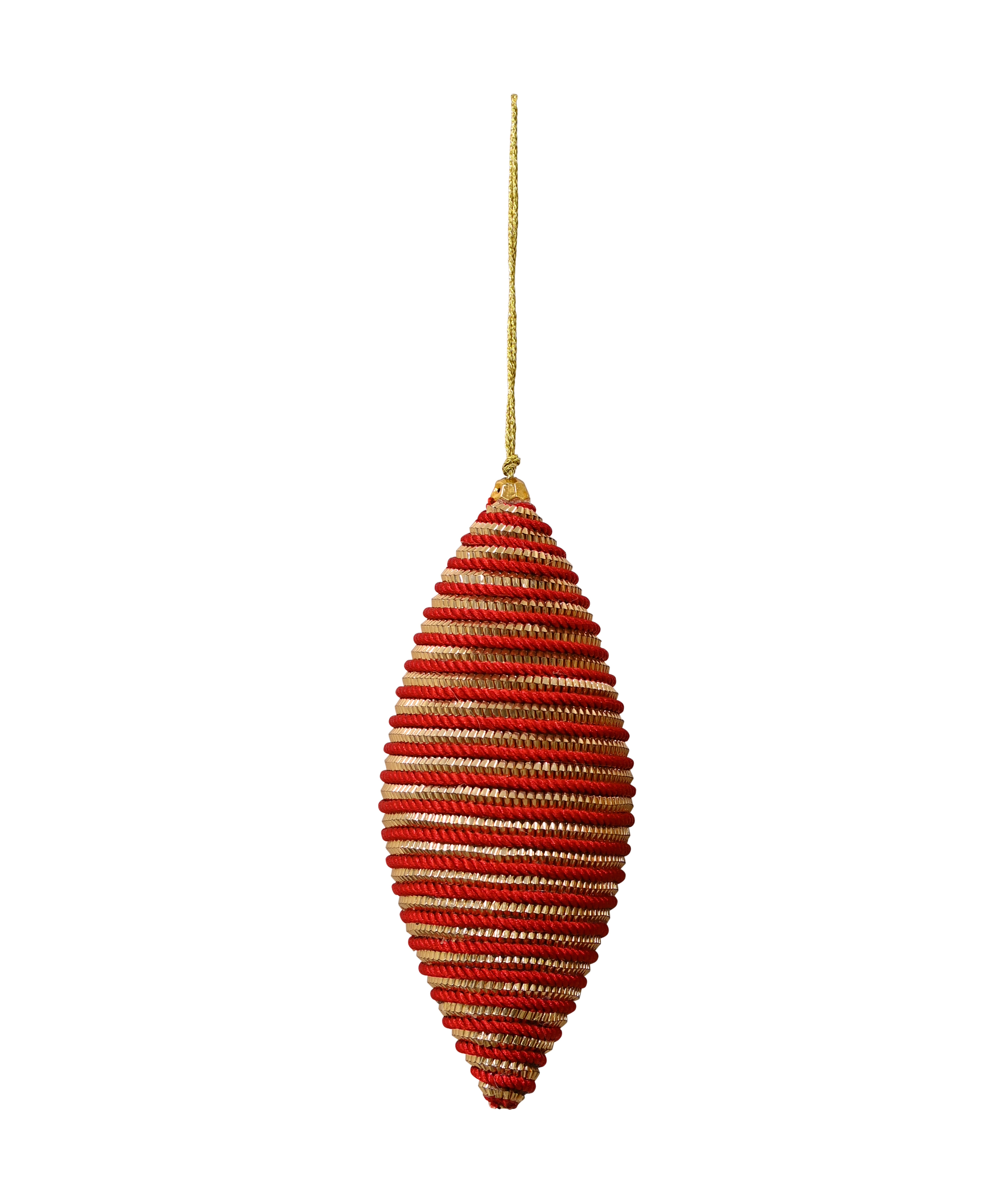 MAJESTIC Spiral Hanging Drop - Red & Gold