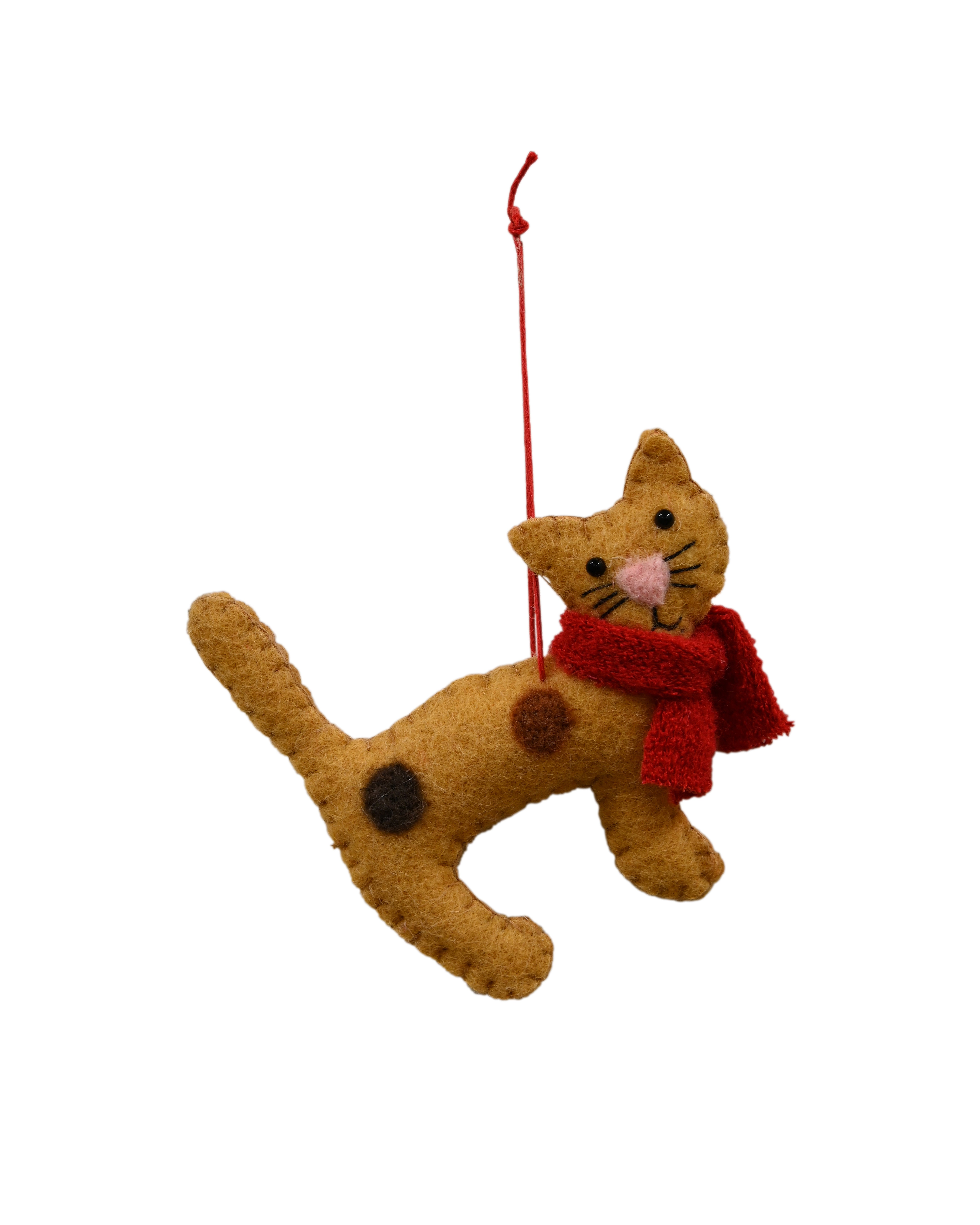 FELT Ginger Hanging Cat - Leo