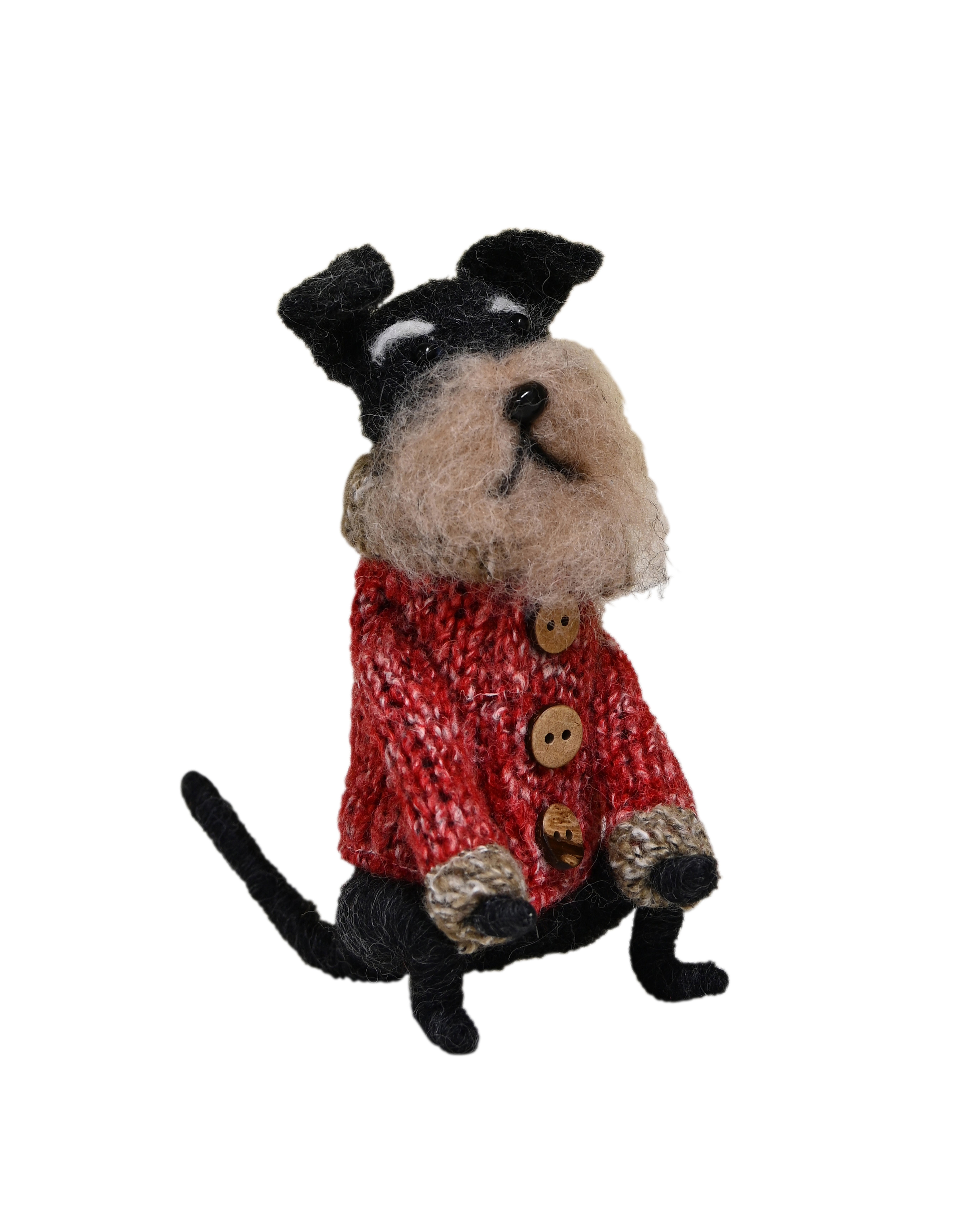 FELT Sitting Dog - Scottie