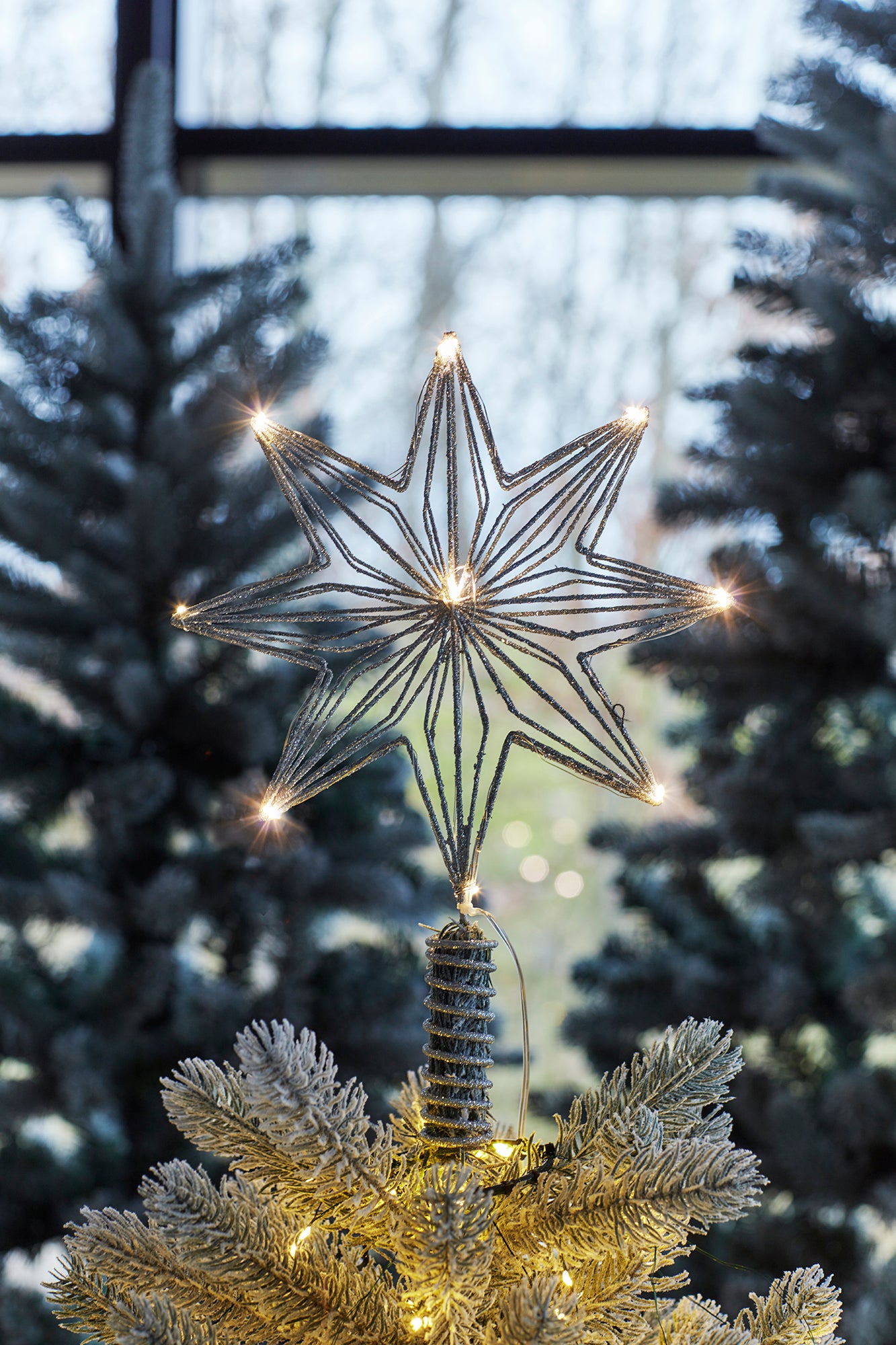 SIRIUS Chloe Christmas Tree Topper - Silver