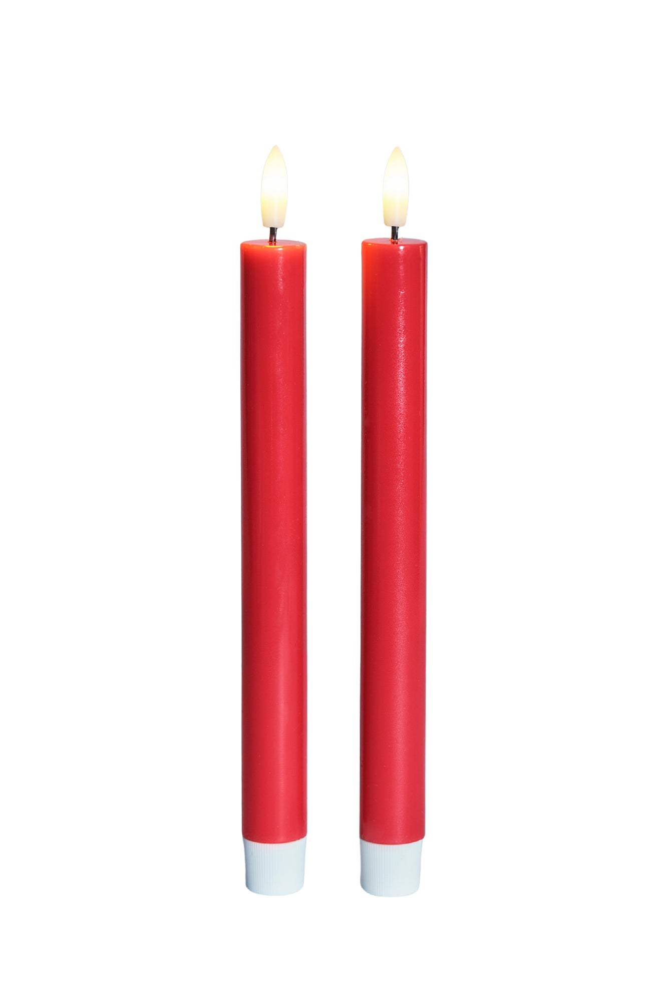 SIRIUS Sille Crown Taper Candles S/2 - Red