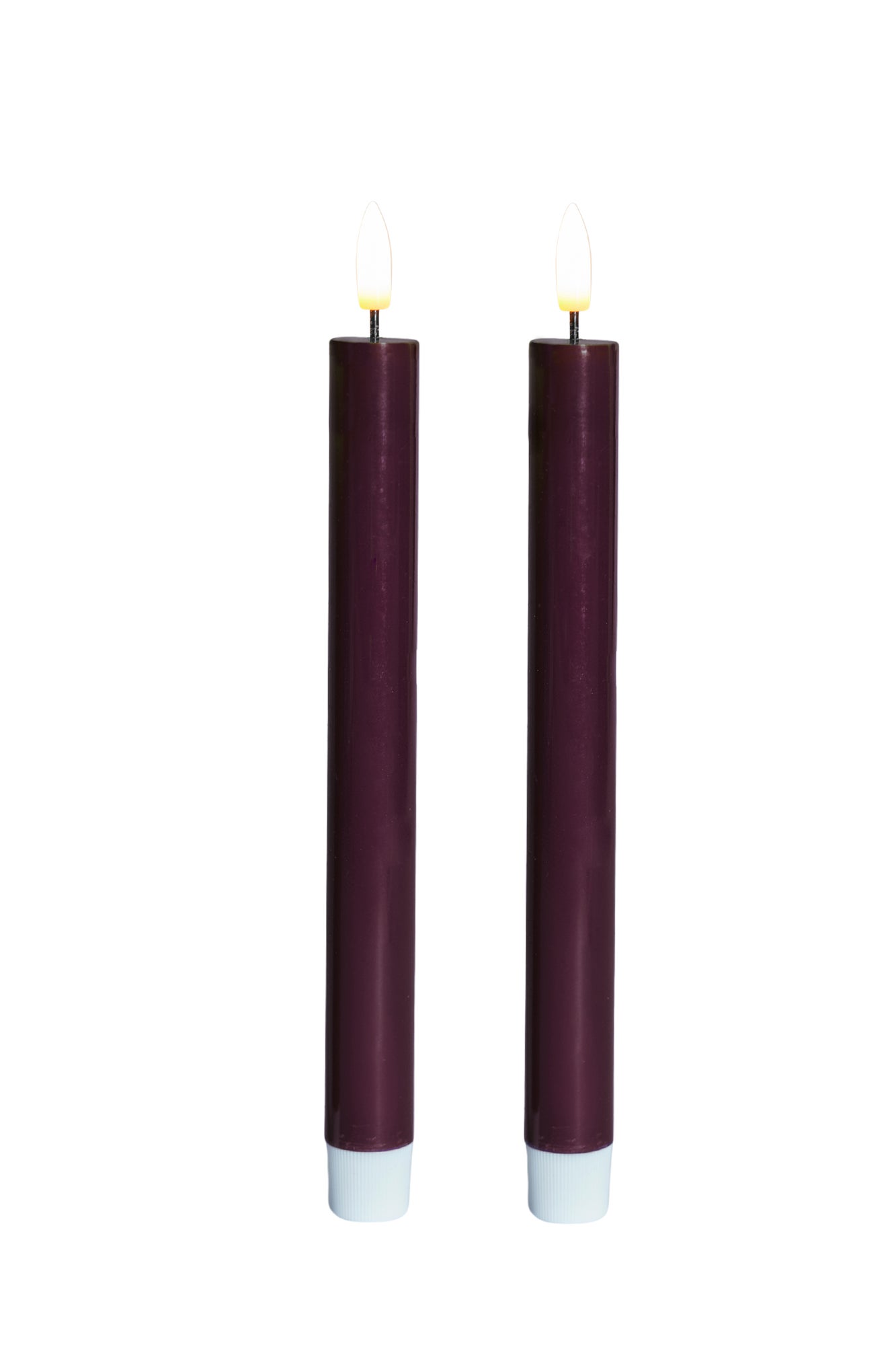 SIRIUS Sille Crown Taper Candles S/2 - Bordeaux